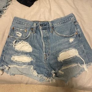 Levis High Waisted Shorts